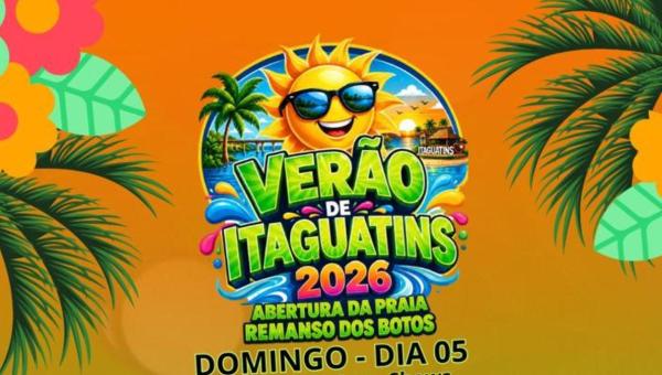 Verão de Itaguatins 2026 será aberto com shows e transmissão de Brasil x Noruega na Praia Remanso dos Botos
