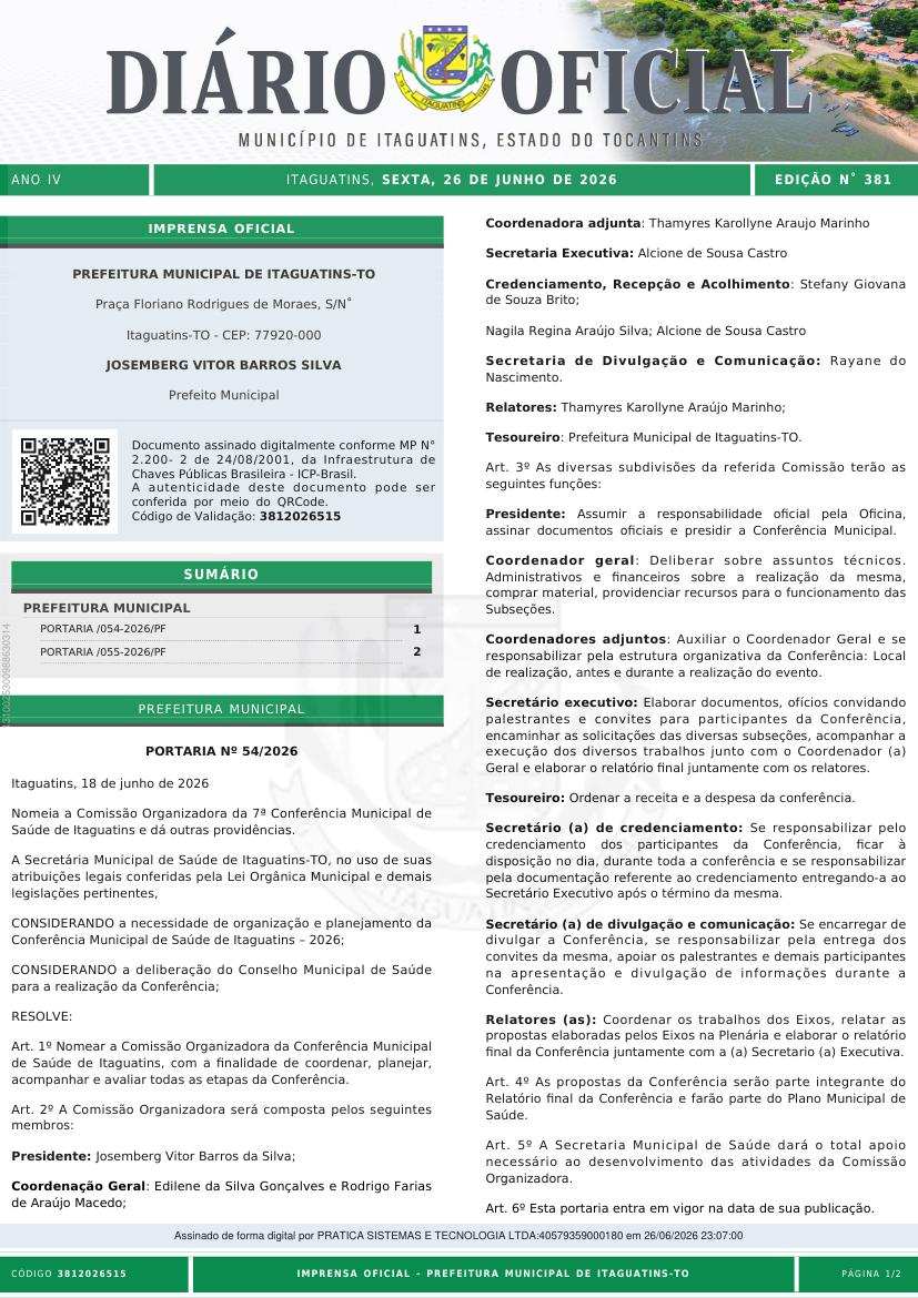 Capa da edição