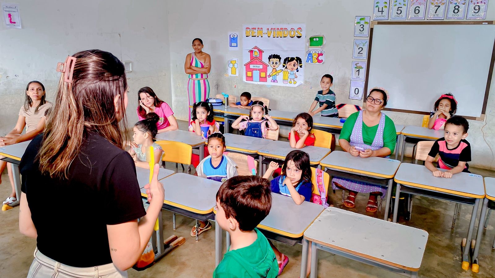 Alunos participam do programa “Saúde Bucal nas escolas” em Itaguatins 