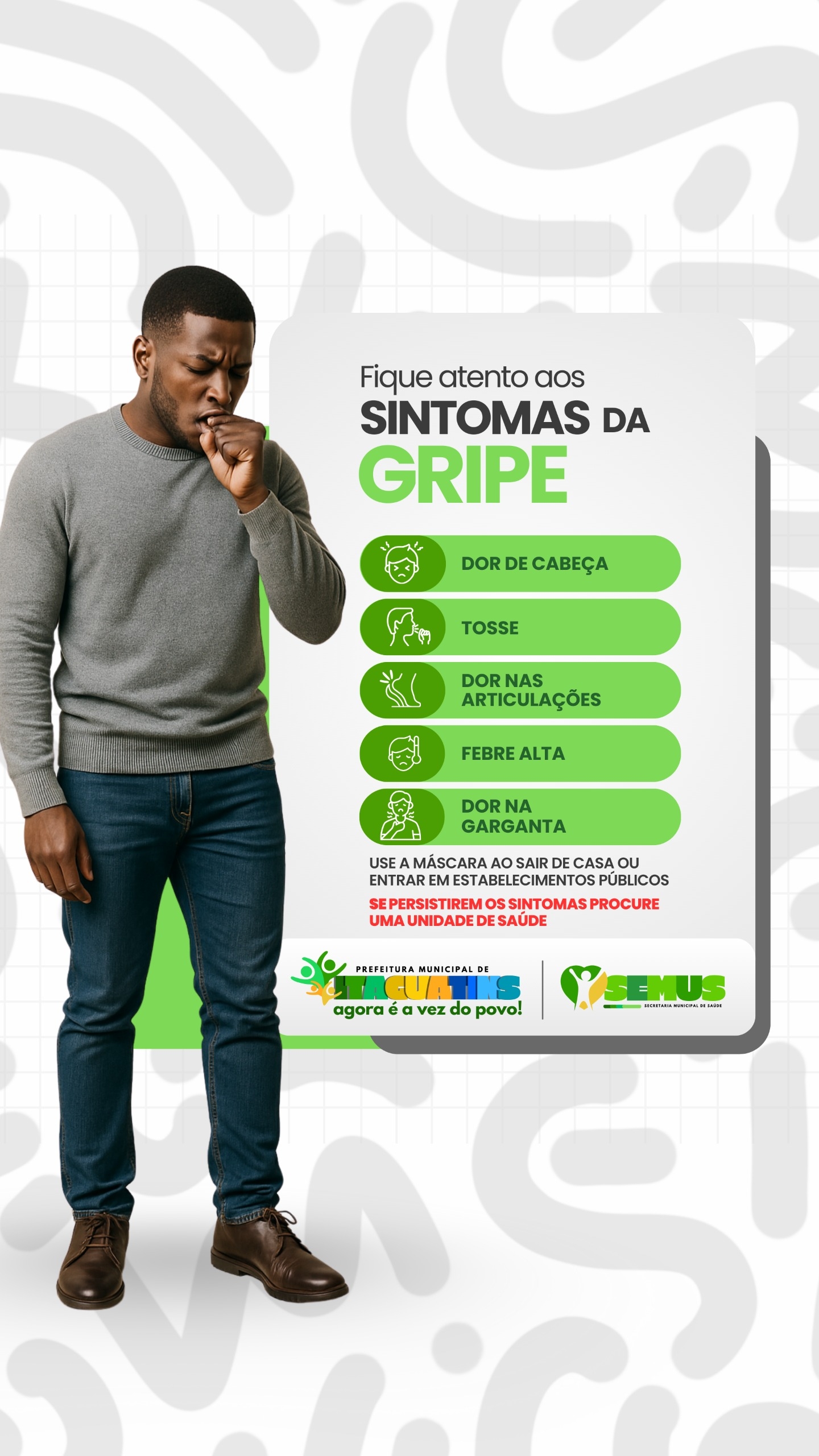 Saúde divulga sintomas de casos de gripes em Itaguatins