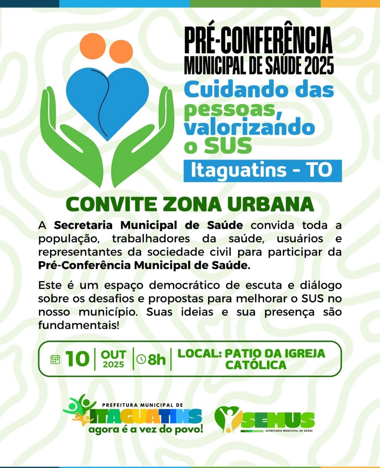 Itaguatins realizará Pré-Conferência Municipal de Saúde no dia 10 de outubro