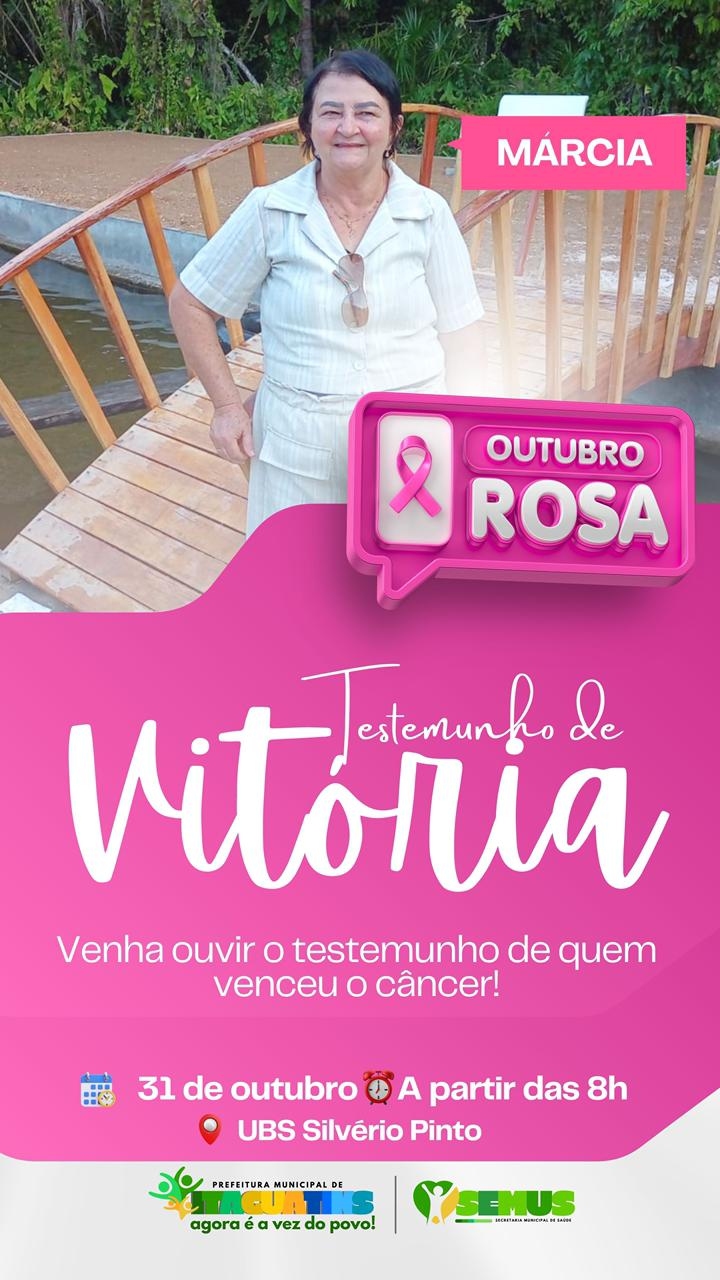 Ação Outubro Rosa acontece nesta sexta-feira na UBS Silvério Pinto, em Itaguatins