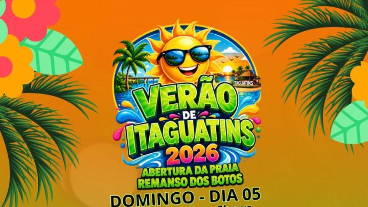 Verão de Itaguatins 2026 será aberto com shows e transmissão de Brasil x Noruega na Praia Remanso dos Botos
